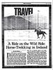Front page of Newsday Travel section with "A Ride on the WIld Side." Link to PDF