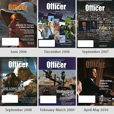 Montage of The Officer covers